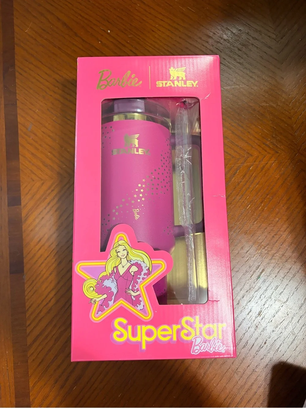 Stanley Pink & Gold Superstar Tumbler